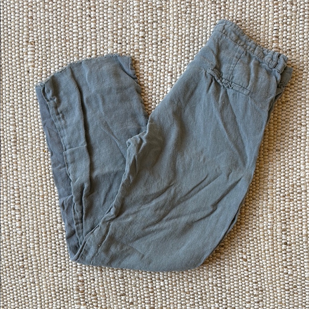 Zara linen gray pants
